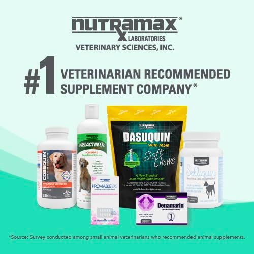 Nutramax Denamarin Liver Health Supplement for Dogs, With S-Adenosylmethionine (SAMe) and Silybin, 30 Chewable Tablets