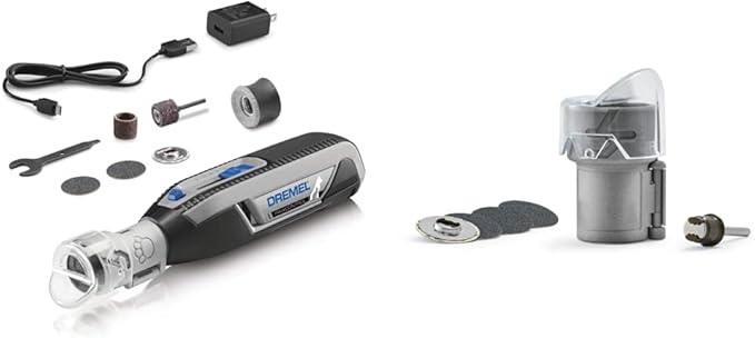 Dremel PawControl Dog Nail Grinder and Trimmer- Safe & Humane Pet Grooming Tool Kit & AT01-PGK Pet Grooming Nail Guard Attachment