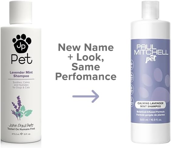 Calming Lavender Mint Shampoo, Botanical-Infused Dog Shampoo, 16.9 fl. Oz
