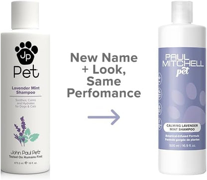 Calming Lavender Mint Shampoo, Botanical-Infused Dog Shampoo, 16.9 fl. Oz
