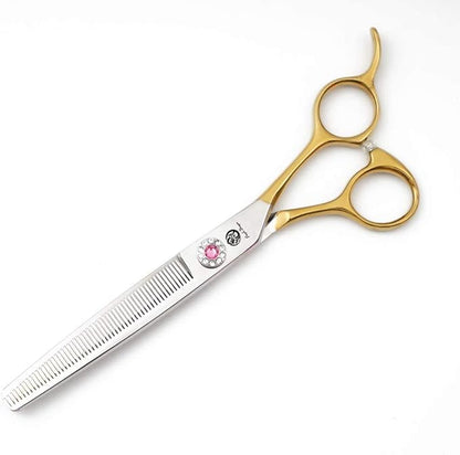 6.5 Inch Professional Golden Pet Dog Cat Grooming Thinning Shears Scissor Light Weight Japan 440C Stainless Steel