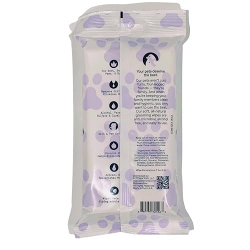 ALŌH Hypoallergenic | All-Natural | Multi-Purpose Pet Wipes, Unscented 50ct Wipes | 3 Pack of 50ct Wipes (150 Wipes)
