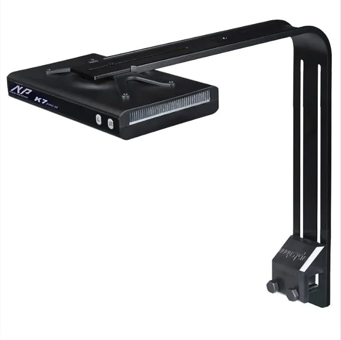 Noopsyche NP K7 Pro V3 III LED Aquarium Light, 140W, WiFi App Control, Adjustable Mount, Full Spectrum for Coral Reef