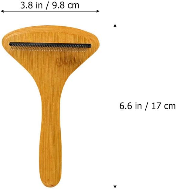 Beaupretty 4pcs pet comb undercoat rake for cat shedding comb with handle dog brush dog grooming rake dog hair remover Puppy Grooming Comb Stainless steel bridegroom Accessories Metal