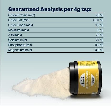 Better Bones - Dog Calcium Supplement with Phosphorus and Vitamin D for Joint, Teeth and Bone Health Support - Pure Grass-Fed Australian Beef Bone - Vet Formulated - Made in The USA