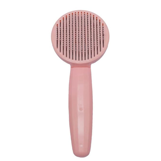 Self Cleaning Hair Remover Dog Brush for Shedding, Deshedding, Grooming, Deshedder Slicker Brushes for Short Hair Dogs and Cats (Pink)