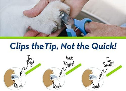 Zen Clipper Pet Nail Clipper for Cats  Cat Nail Trimmer for Safer Pet Grooming - Clean, Quiet, and Easy-to-Use Stainless Steel Claw Trimmer - (2mm Hole)