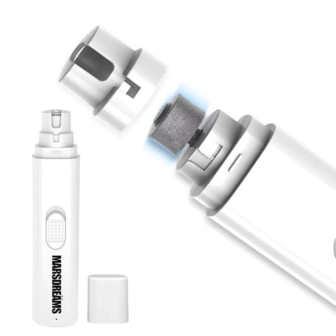 Dog Nail Trimmers, Usable as Cat Nail Clippers, Dog Nail Grinder, Easy and Safe Silent Dog Nail Grinder with Rechargeable Battery, Suitable for Small, Medium, and Large Dogs