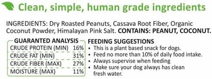 Peanut Butter Nutrition Bars for Dogs, 0.7 Ounce, 16-Pack (Coconut) Dog Treat, 100% Natural Dog Peanut Butter, Stuff Toy, Snuffle mat, Semi-Moist Dog Snack, Made in The USA