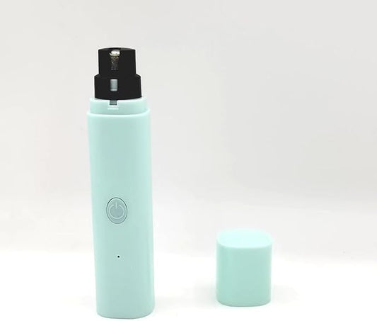 Dog Nail Clipper for Large Dogs - Silent Dog Nail Polisher with LED Light, Speed Sensor, Diamond Head and Dust Collector, 2-Speed Rechargeable - Small Dog Nail Polisher (Light Green)