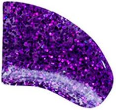 40-Pack Soft Nail Caps for Dogs Claws Purple Holographic Glitter Medium