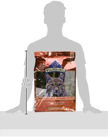Blue Buffalo Wilderness Adult Indoor Dry Cat Food, Indoor Hairball Control and Weight Control Formula, High-Protein and Grain-Free Diet, Made with Natural Ingredients, Chicken, 11-lb. Bag