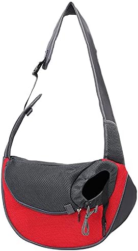 SOFTIER Pet Dog Sling Carrier Breathable Mesh Travel Safe Sling Bag Carrier for Dogs Cats
