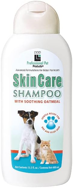 PPP Skin Care Oatmeal Shampoo for Dogs with Sensitive Skin - Sulfer & Oatmeal Gently Nourish Sensitive Skin - Drying, Itching & Flaking - 13.5 fl oz.