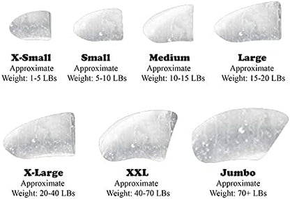 40 Pack Soft Nail Caps for Dog Claws Clear Small