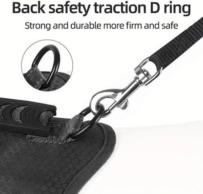 Dog Harness, No Pull Service Vest, Reflective Strips, Control Handle, Soft Padded, Adjustable and Comfortable for Easy Walking (Black, Large)