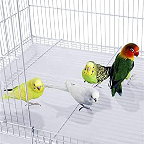 Lot of Breeding Flight Bird Parrot Cage for Aviaries Canaries Budgies Finches Lovebird Parakeet (White 24"x16"x16"H)