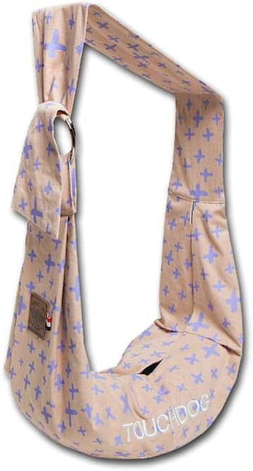 Touchdog 'Paw-Ease' Over-The-Shoulder Pet Sling Fashion Pet Carrier - Cat and Dog Carrier with Built-in Storage Pockets for Hands-Free Carrying