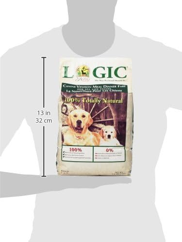 Nature's Logic Dry Dog Food - 100% Natural - No Synthetics - For All Ages, Sizes, Breeds - Free From Common Allergens, High Protein - Venison Meal Feast, 4.4lbs