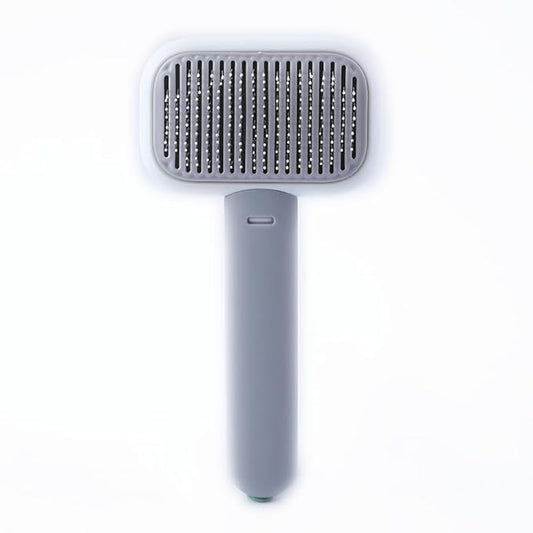 Hair Remover Self Cleaning Dog Brush for Shedding, Deshedding, Deshedder, Grooming, Slicker Brushes for Short Hair Dogs and Cats (Gray)