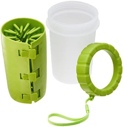 Paw Cleaner for Dogs, The Ideal Foot Washer That demolishes Dirt for Medium to Large Dogs. This paw Scrubber Comes with 1 roll Poop Bag and Carrier for Best Dog Cleaner