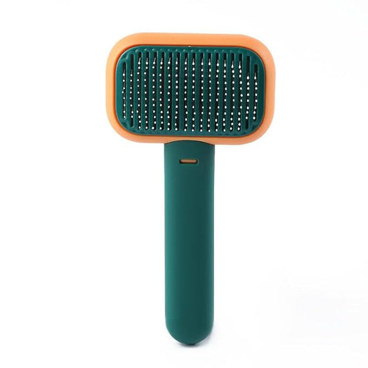 Hair Remover Self Cleaning Dog Brush for Shedding, Deshedding, Deshedder, Grooming, Slicker Brushes for Short Hair Dogs and Cats (Green)