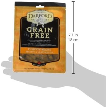 Grain Free Pumpkin Recipe Dog Treats, 12oz