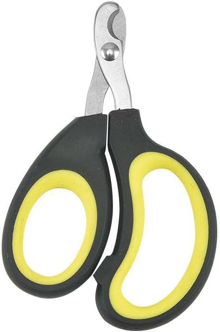 Dog Nail Trimmers and Cat Nail Clipper Set - Professional Dog Nail Clippers for Small Breeds, Heavy Duty Pet Trimmers, Safe Cat Claw Clippers, Ideal for Cats, Dogs, Puppies, (Black/Yellow)