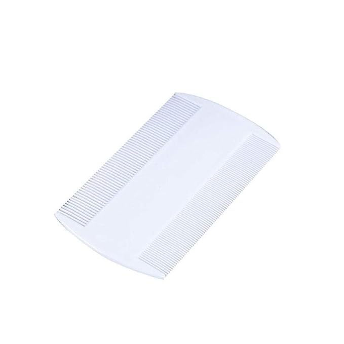 White Double Sided Nit Fine Tooth Head Lice Hair Combs For Kids Pet dog Flea Plastic Hair Remove Lice Brush W8E1 Comb Dog Combs