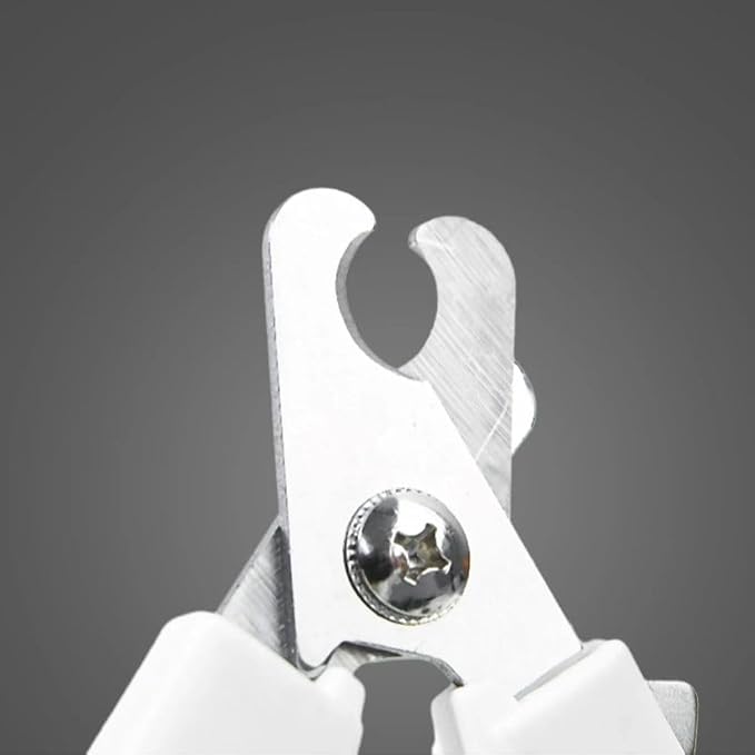 Dog Nail Trimmers and Cat Nail Clipper Set - Professional Dog Nail Clippers for Small Breeds, Heavy Duty Pet Trimmers, Safe Cat Claw Clippers, Ideal for Cats, Dogs, Puppies, (White/Light Blue)