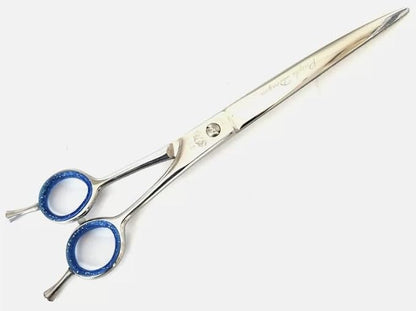 Dog Grooming Scissors: 10" Curved Pet Shears Made Of Japanese 440C for Trimming Dogs Cats and Other Pets