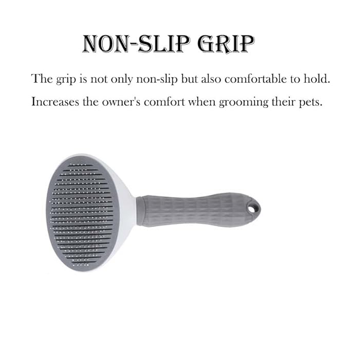 Cat Brush Dog Brush for Grooming - Cat Hair Comb for Shedding, Pet Self Cleaning Slicker Brush LRHINETAR