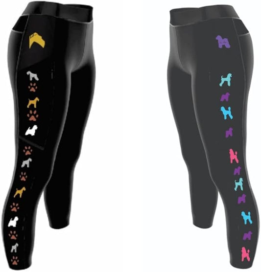 Dog Grooming Legging Sarasota Shears Groomer Apparel Signature Series Dog Breed Leggings