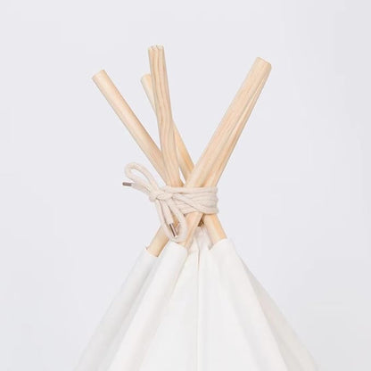 Pet Teepee Dog & Puppy Cat Tents Tipi Bed Portable Houses with Thick Cushion for Pets Up to 33lbs