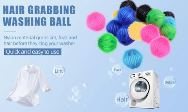 Ultimate Pet Hair Removal Kit | Car Pet Hair Removal | 18 Pet Hair Attracting Washer/Dryer Balls | Reusable Static Hair Brush | Dog Brush/Edge Cleaner | Safe and Gentle | GROOVY PAWZ