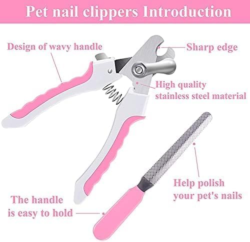 YNR Dog Nail Clippers for Large, Medium and Small Breed Professional Pet Nail Clipper Suitable for Cats, Rabbits and Guinea Pigs With Safety Lock and Protective Guard to Avoid Over Cutting