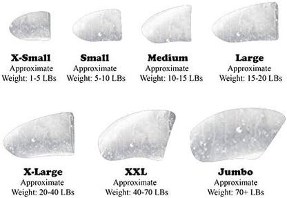 40 Pack Soft Nail Caps for Dog Claws Clear Jumbo