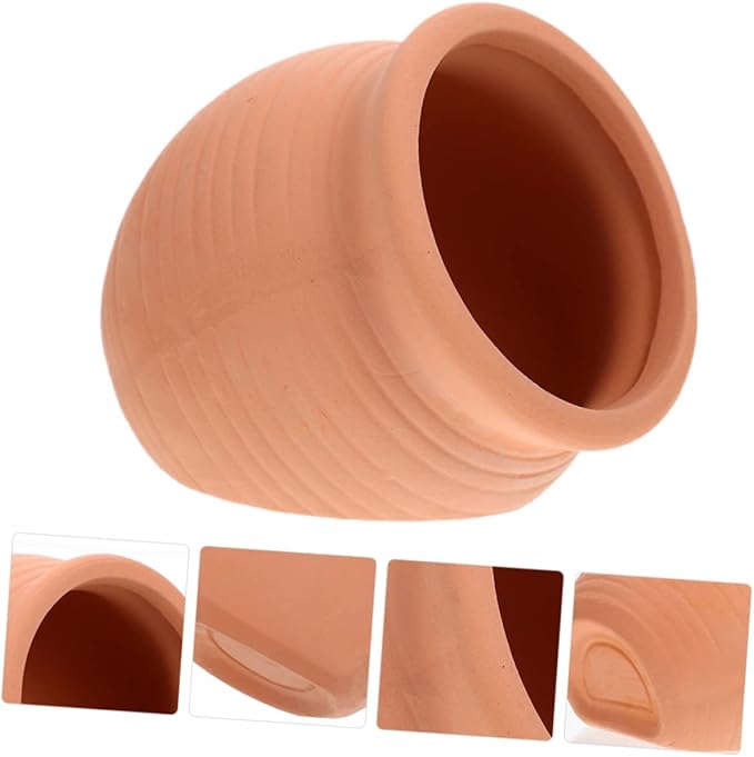 Aquarium Cave Ceramic Decoration, Fish Tank Aquarium Decorations Fish Shelter Decor Hideaway Cave Ceramics and Shrimp Clay Pot Accessories