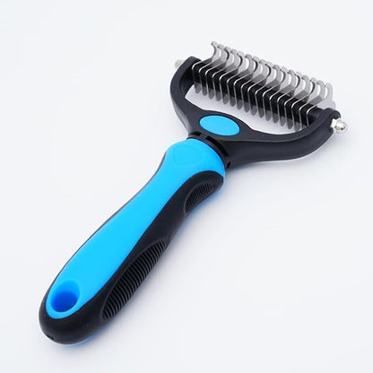 Dycaku Pet Grooming Dog and Cat Hair Removal Brush Tool Hair Removal comb mat Hair removal Safe hair remover double-sided metal comb for cats and dogs with long or short pet hair