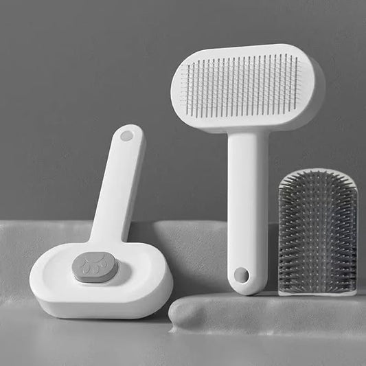 1Pcs Widened pet comb,Equipped with a cat corner scraper and catnip,with Stainless Steel Metal Teeth for Shedding and Tangles, Pet Hair Removal Comb Flea Comb,Suitable for cat and dog grooming combs