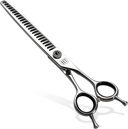 Dog Grooming Scissors: 7.5 inch Pet Chunker Shears Made Of Japanese 440C Advanced Stainless Steel Professional Grooming Scissors for Dogs Cats and Other Pets