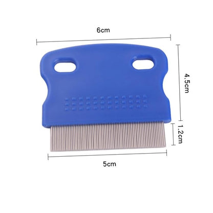 2Pcs Stainless Steel Pet Comb for Grooming and Cleaning and for Cats and Dogs Random Colors for Removing Mats and Tangles