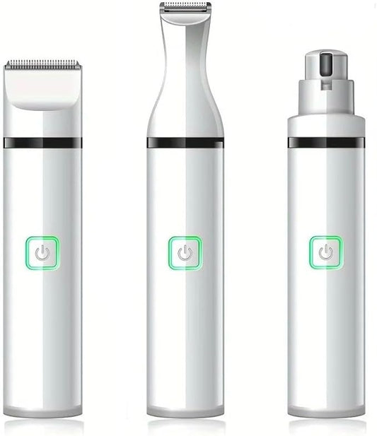 3 in 1 Electric Mini Pet Hair Shaver Pet Nail Trimmer and Grinder Set for Dog
