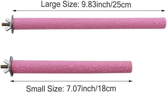 Litewoo Bird Perch Grinding Stand for Bird Parrot Budgie Parakeet Cockatiel Conure Lovebird Finchï¼7.09" / 18cmï¼