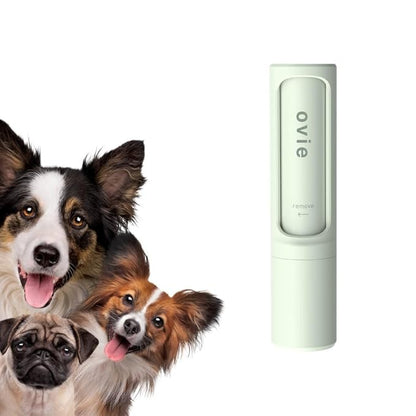 Soothing Dog Brush - Anxiety Relief Grooming Brush - Self Cleaning Calming Slicker Brush for Grooming Pets - Brushes for Long Short Haired Dogs - Deshedding Brush - Portable and Travel Friendly