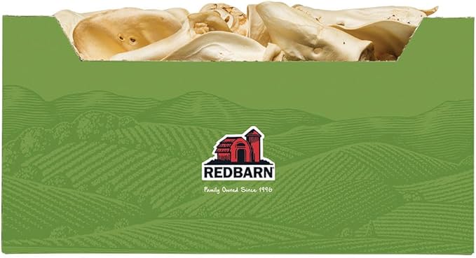 Redbarn All-Natural Cow Ears Chews for Dogs - Single Ingredient Rawhide Alternative Supports Joint and Dental Health - Grain Free Treat Made Without Chemicals - Case of 100 Ears
