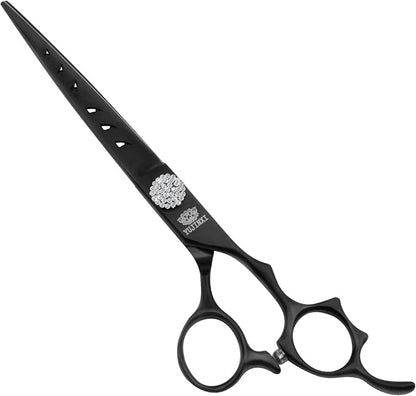 7 Professional Straight Dog Grooming Scissors  Sharp Stainless Steel Pet Shears for Dogs & Cats, Full-Body Hair Trimming Tool for Groomers & Home Use