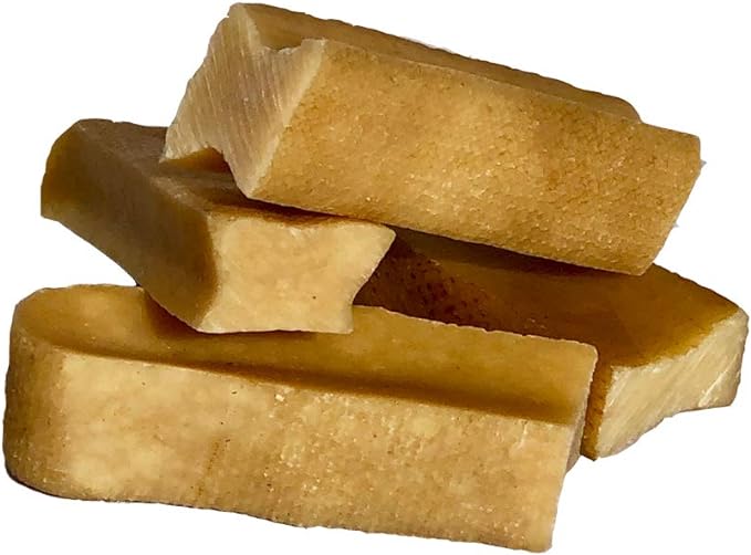 EcoKind Premium Gold Yak Cheese Himalayan Dog Chews, Healthy Dog Treats, Yak Chews for Small Dogs, All Natural, Long Lasting Dog Chew for Aggressive Chewers, High Protein Puppy Treat, Small - 4 Chews