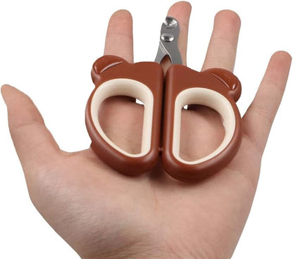 GUDEKIKL 2Pcs Pet Nail Clippers Cutter, Professional Pet Nail Clippers, Cute Bear Shape Cat Dog Nail Trimmer, Practical Kitten Puppy Claw Nail Cutter for Trimming