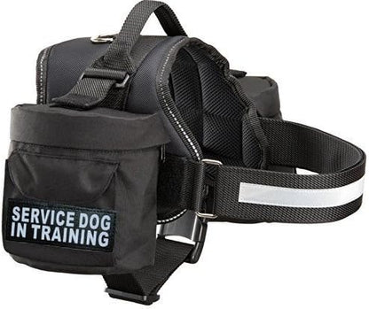Doggie Stylz Service Dog in Training Harness with Removable Saddle Bag Backpack Harness Carrier Traveling Bag. 2 Patches. Please Measure Dog Before Ordering